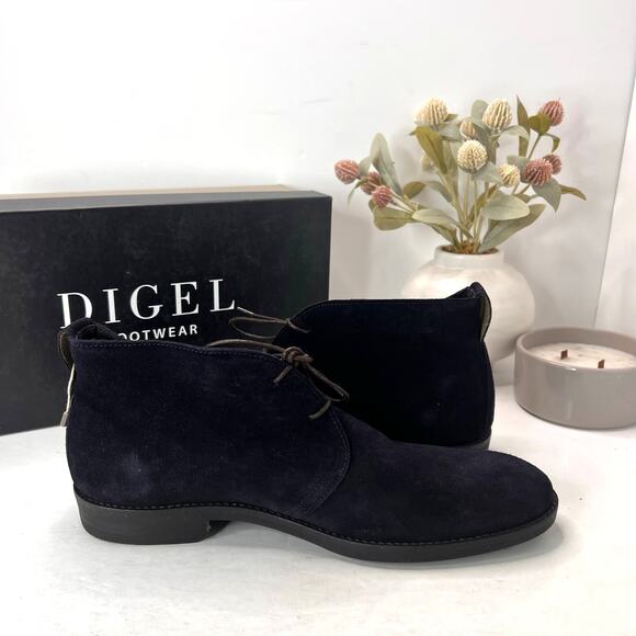 Digel Footwear Stanford Suede Chukka Boot Lace Up 1219792 Navy Blue Men 10/EU44 main image 9